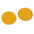 thumbnail image 3 of 100 Unidades Plana dos cara Tapas De Aplanado Artesanía Adornos Hallazgos Para DIY Arcos Del cabellero Colgante Niños Decoración arte 25mm Amarillo Gloria Tapa de la botella decorativa, 3 of 7