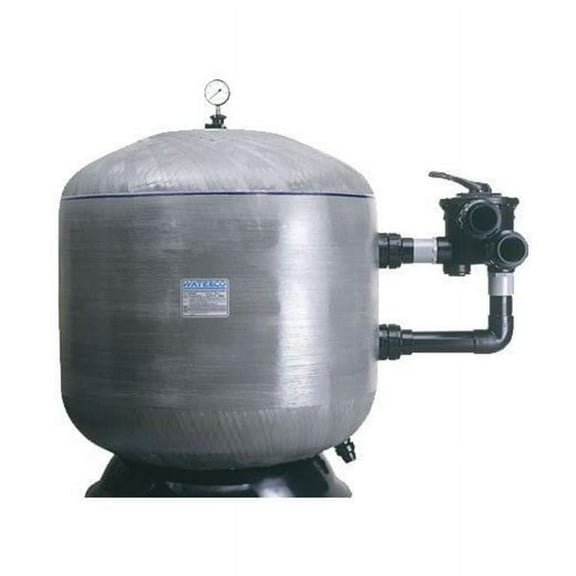 Waterco 22207188 18 in. 58 PSI HRV NSF Approved Fiberglass Side Mount Sand Filter with 2 in. Bulkhead Connection