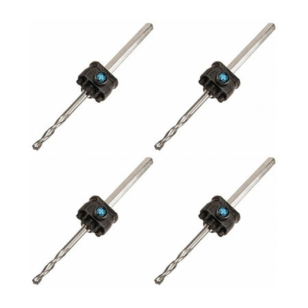 Bit 0.5 Inch Shank - Spyder Quick Change Hole Saw Arbor Pilot Drill Bit with 1/2 Inch Shank (4 Pack)