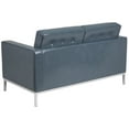 thumbnail image 4 of Flash Furniture HERCULES Lacey Series Contemporary Gray LeatherSoft Loveseat with Stainless Steel Frame, 4 of 4