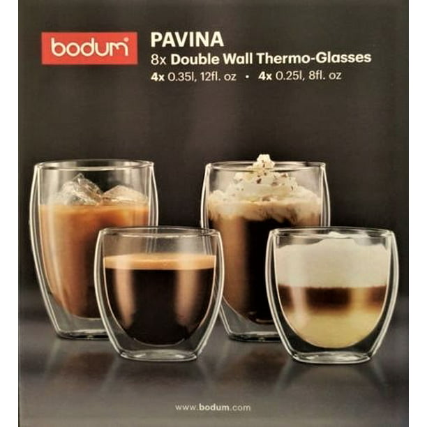 Uanset hvilken forhindre Squeak Bodum Pavina Double Wall Thermo Glasses Set of 8 - Walmart.com