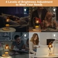 thumbnail image 4 of AsFrost Candle Warmer Lamp, Dimmable Lantern with Timer, Wax Melt for Scented Candle, Compatible with Small & Large Jar, with 2 Light Bulbs, 4 of 8