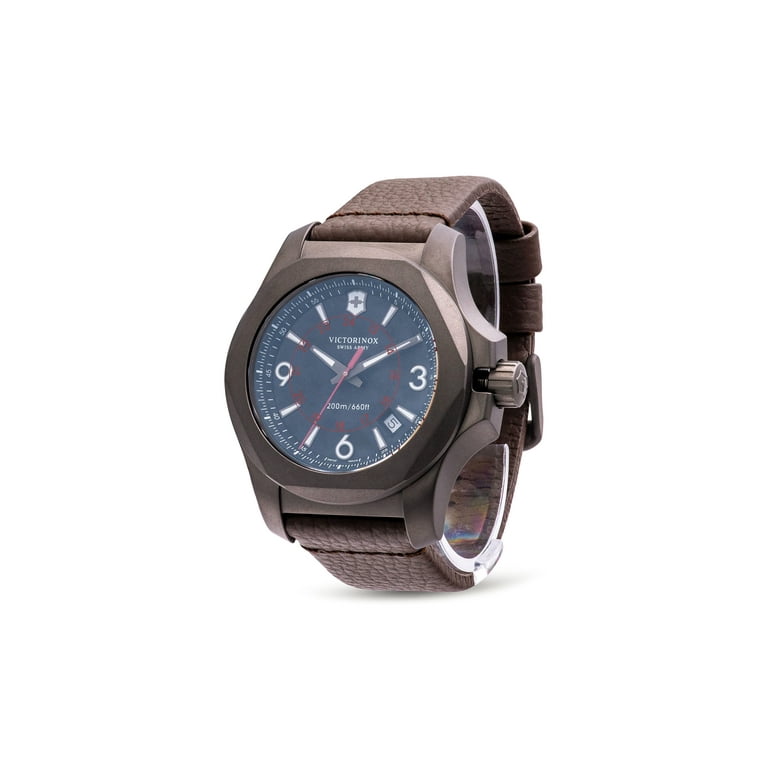 Victorinox Men's Swiss Army 241778 I.N.O.X. Titanium Brown Strap