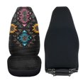 thumbnail image 4 of Uorisanigo Car Seat Cover - Soft Plush 2-Pack Retro Ethnic Aztec High Back Front Seat Covers for SUVs/Vans/Trucks, Summer Cool & Winter Warm, Easy Installation, Car Accessories, 4 of 7