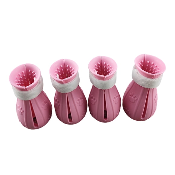 relayinert 4pcs/set Soft And Comfortable Cat Paw Accessories For Happy Pet Comfortable And Soft Cat Accessories light pink 1Set