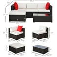 thumbnail image 4 of Online Gym Shop CB15460 Outdoor Patio PE Rattan Wicker Sofa Chaise Lounge Furniture - 5 Piece, 4 of 9
