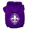 thumbnail image 6 of Pet Dog  Cat Hoodie Screen Printed, "Henna Fleur De Lis", 6 of 10