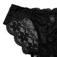 thumbnail image 4 of Panties for Women,Elegant Lace Detail Bikini Underwear for Women Comfortable and Panties,Womens Underwear,Black,One Size, 4 of 4