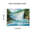thumbnail image 3 of BCIIG Waterfall River Blue Sky Canvas Wall Art Print for Living Room Bedroom Home Office Decor 16x12in, 3 of 6