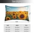 thumbnail image 2 of Rateoe Sunlit Sunflower Field Pattern Decorative Pillow Case,Throw Pillow Covers,Plush Pillow Cover,Soft Pillow Case,Velvet Pillow Case-20"x30", 2 of 5
