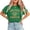 1-Green, variant on Vintage Halloween Graphic Tees Spooky Island Print T-shirts Disco Skull Casual Tops Short Sleeve 90s Cotton Shirts for Daily Outfits