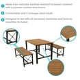 thumbnail image 3 of Sunnydaze 3-Piece European Chestnut Patio Dining Set, 3 of 9