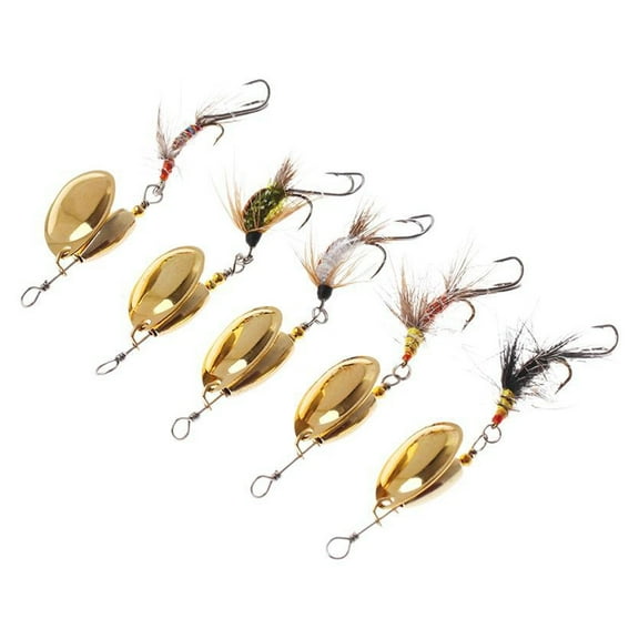 Trout 5pcs  Bait Set Fly Strikers Assortment Fishing Spinners Lures With Hook For For Bass Trout