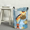 thumbnail image 6 of Susaid Giraffe Come Out From Zipper Print Waterproof Oxford Cloth Storage Circular Laundry Hamper BasketCapacity for Home-Small, 6 of 6
