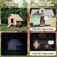 thumbnail image 3 of Automatic Chicken Coop Door - Aluminum Auto Chicken Coop Opener with Anti-Pinch Sensor, Battery Powered Chicken Door with Smart Timer & LCD Display, Waterproof, 3 of 7