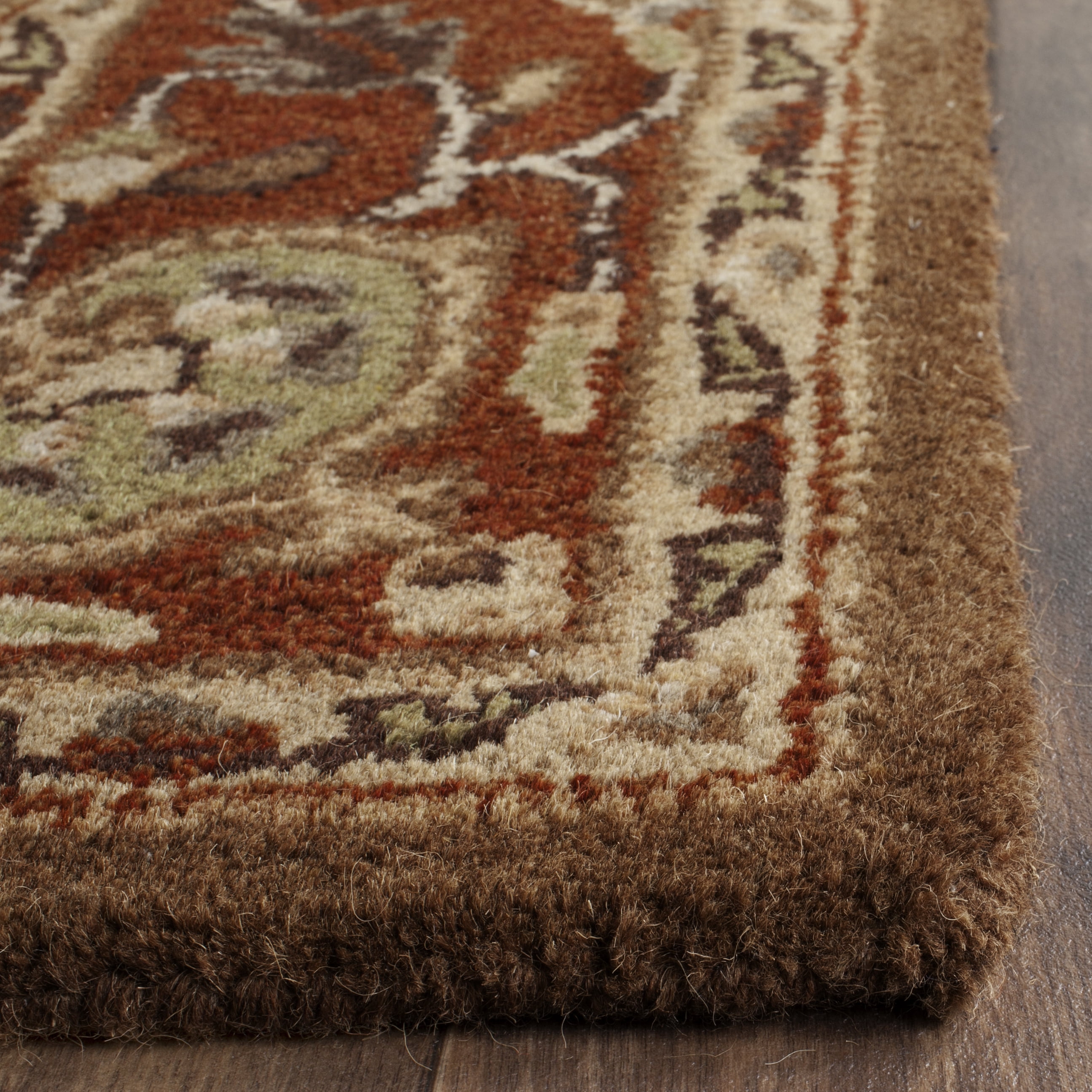 Safavieh Heritage Rothesay Oriental Wool Area Rug, Moss/Rust, 7'6" x 9'6"