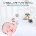 thumbnail image 4 of Móvil Musical BHCASE Blanco con Juguetes Giratorios para Cuna de Bebé, niños y niñas, 4 of 7
