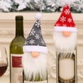 thumbnail image 3 of Bluelans Christmas Adorable Santa Claus Gnome Decor Hat Wine Bottle Cover for Xmas Party, 3 of 7