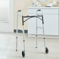 thumbnail image 6 of McKesson Folding Walker with Wheels - Adjustable Height, 350 lbs Capacity, 1 Ct, 6 of 12