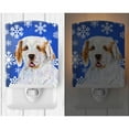 thumbnail image 2 of Caroline's Treasures SS4638CNL Clumber Spaniel Winter Snowflakes Holiday Ceramic Night Light, 6x4x3", multicolor, 2 of 2