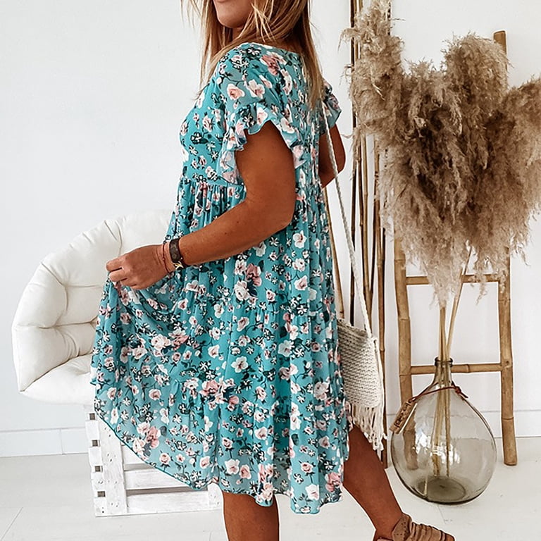 chinese dress ladies bawilom Women's Summer Petite Dress Casual Eyelet Hollow Out Short Sleeve  Button V Neck A-line Maxi Dress with Pockets Army Green at Amazon Women's  Clothing store