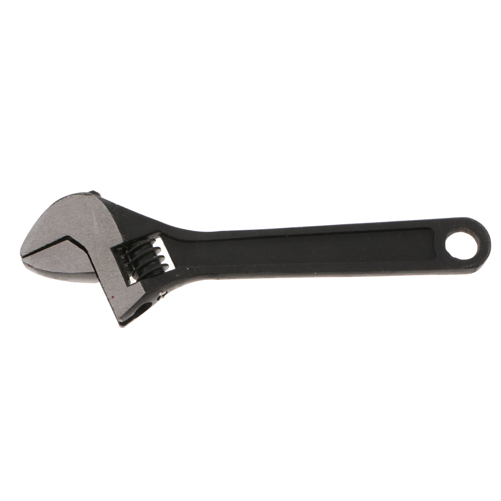 Mini size 2.5" 4" Inch Adjustable Spanner Nut Wrench Repair Hand Tool Black 