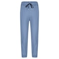 thumbnail image 6 of Trikvn 2-Pack Boys Lightweight Cotton Linen Jogger Pants Elastic Drawstring Waist Casual Trousers with Pockets Comfortable Breathable Bottoms for Vacation Beach, 6 of 7
