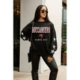 thumbnail image 6 of Women's Gameday Couture  Black Tampa Bay Buccaneers Velocity Relaxed Rhinestone Pullover Sweatshirt, 6 of 6