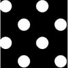 Creative Cuts Cotton 72" x 44" Simply Inverse Dots Black Fabric, 1 Each