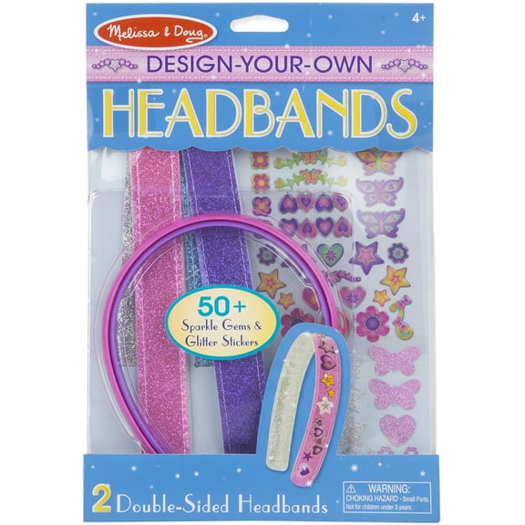 Melissa & Doug Design-Your-Own Headbands Jewelry-Making Craft Kit With 50  Stickers
