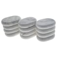 thumbnail image 2 of Royal Massage Premium White Marble Cold Massage Stones – Set of 12 Oval-Shaped Basalt Therapy Stones, 2 of 7