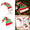 C, variant on OIOLOYJM 2 Pieces Christmas Elf Hats for Adults Cute Long Striped Santa Candy Hat Xmas Casual Fashion Holiday Party Costume Accessories C
