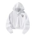 thumbnail image 4 of La Sudadera con Capucha de La Parte Superior de de Las Mujeres Remata La Sudadera con Capucha para El Trabajo, La Oficina, Los Deportes, La Blanco, 4 of 8