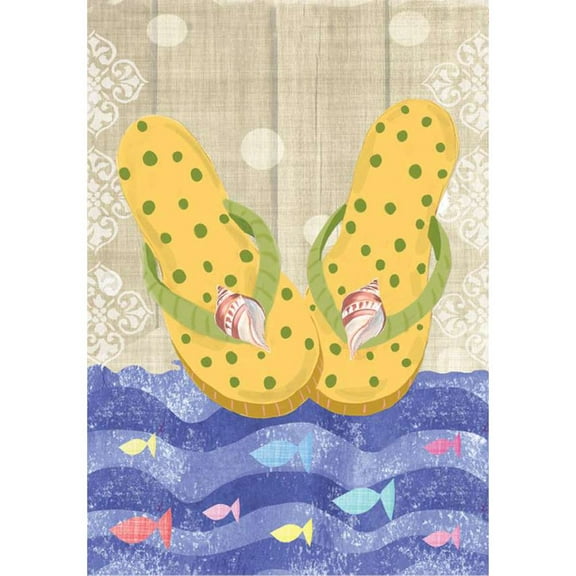 Premier Illuminated House Flag - Yellow Flip Flops