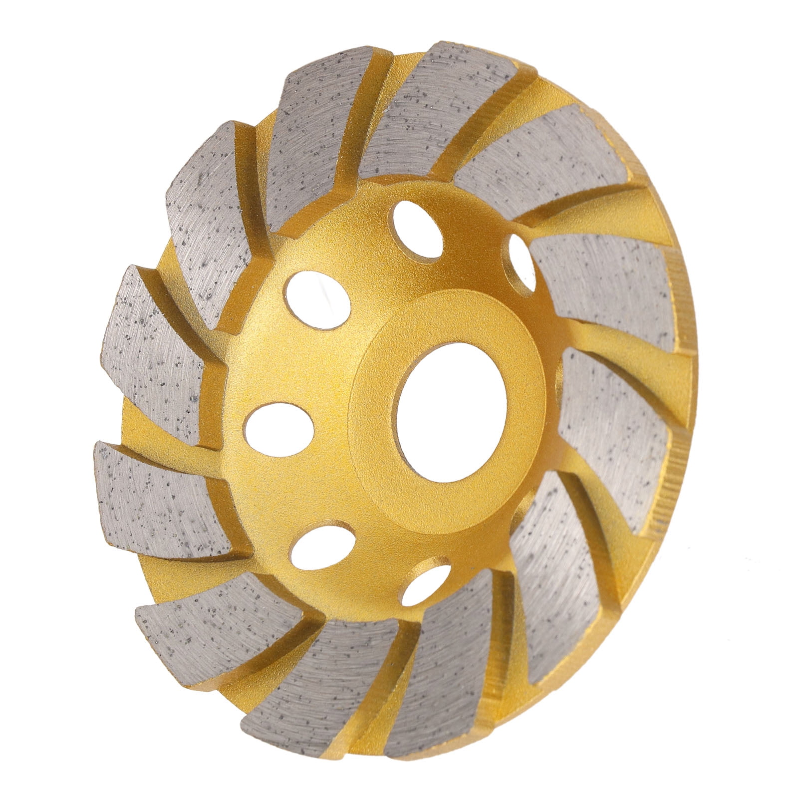 Domqga 4in Concrete Grinding Wheel 12 Segment Heavy Duty Row Cup