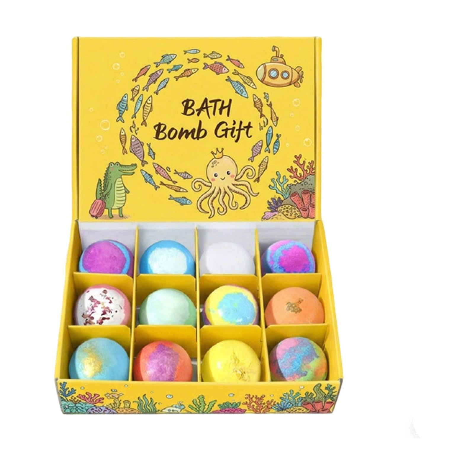 Easter Bath Bombs,Bath Bombs For Kids With Toys Inside,Bath Bombs for Kids with Surprise Inside, 12 Pack Easter Egg Bath Bombs, Fizzy Bubble Bath Set for Boys Girls, Easter Basket(12pcs/Set)