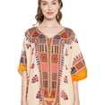 thumbnail image 4 of Gypsie Blu Women's Plus Size Kaftans Dresses Polyester Printed Long Caftan Maxi Online, 4 of 7