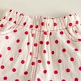 thumbnail image 4 of Girl's Layered Ruffle Shorts Elastic Waist Bloomer Shorts Red 2-3 Years, 4 of 9