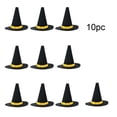 thumbnail image 3 of Gallickan 20pcs Mini Halloween Decoration, 2.8 inch Halloween Witch Hats Party Props Wine Bottle Decoration Hat for Outdoor Party Accessories, Black-20pc, 3 of 9