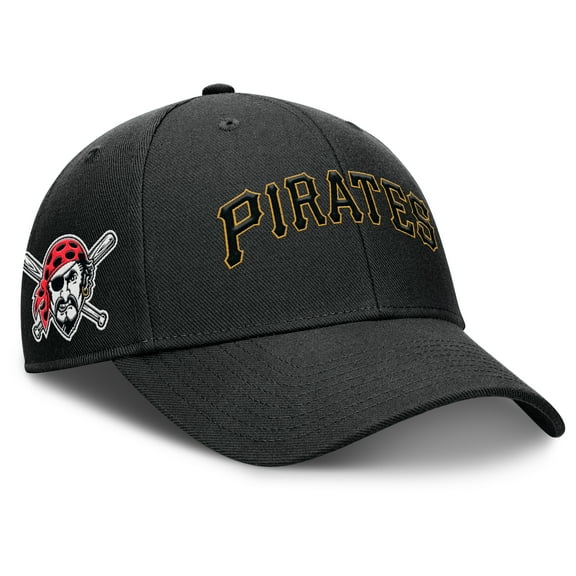 Men's Nike Black Pittsburgh Pirates Rise Gaberdine Adjustable Hat