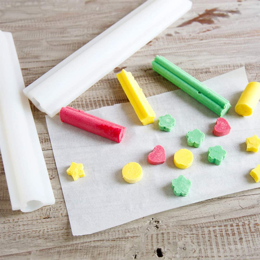 PH Star Silicone Molds Column Tube Embed Soap Handmade Soap Mold Candle Mousse Cake Making Supplies Tools for Christmas 4th of July Soap Making White