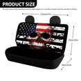 thumbnail image 4 of Chririnla Vintage Distressed American Flag with Skull Print Back Seat Covers for SUV, 2 Pack Durable Seat Cover Sets Waterproof Non-Slip Car Back Seat Covers, 4 of 7