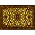 thumbnail image 1 of Ahgly Company Machine Washable Indoor Rectangle Persian Yellow Traditional Area Rugs, 6' x 9', 1 of 4