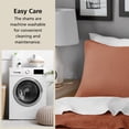 thumbnail image 7 of Mainstays Garment Washed Striped Pillow Sham, Standard, Terracotta Orange, 1 Pack, 7 of 7