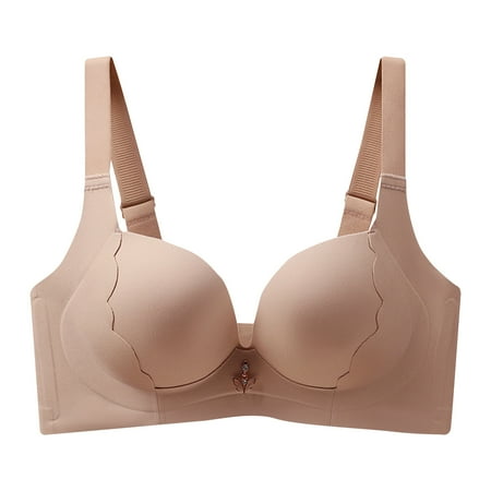 Clearance & Promo Plus Size Seamless Bra  Breast Lifting  Gathered Cups  Solid Color  Comfortable Support  For Everyday  Sports  Nursing  Maternity  Seamless Bralette  Curvy Plus Leggings