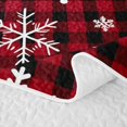 thumbnail image 5 of Manfei Christmas Snowflake Quilt King 3 Pieces,Happy Xmas King Coverlet Set,1 Bedspread and 2 Pillowcases, 5 of 7