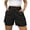 Black, variant on Women'S Shorts High Waisted Shorts A-Line Shorts Summer Elastic Waist Shorts For Women Work Office Daily Wear 2026 S