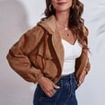 thumbnail image 4 of Chaqueta Informal Para Mujer Encantadora Chaqueta Con Capucha De Manga Larga Con Hombros Caídos Para Mujer Para El Invierno Para El Hogar Para Niñas ANGGREK Ropa, 4 of 5