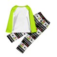 thumbnail image 3 of Christmas Family Pajamas Grin-ch Themed Cotton Blend Long Sleeve Top Pants Set Festive Holiday Season Children Sleepwear Playful Print Kids Christmas Clothing Decorative Outfit, 3 of 3