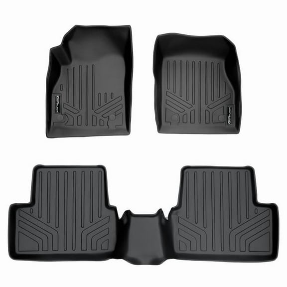 SA0098-B0098 Custom 2 Row Floor Mats Liner Set for 2011-2015 Chevrolet Cruze, Black
